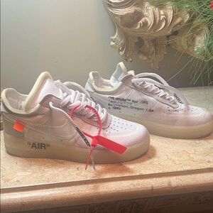 Nike Off-White Air Force 1 with Red Tag